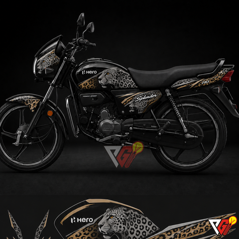 Hero Splendor - Leopard Wrap