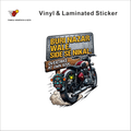 Buri Nazar Wale Side Se Nikal - Overtake At Own Risk funny bike warning sticker - matte laminated vinyl