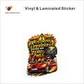 Warning - Driver Has Zero Chill funny car warning sticker - matte laminated vinyl