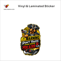 Warning - Don't Touch, I Know Where You Live funny car warning sticker - matte laminated vinyl