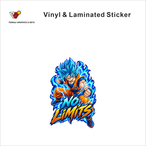 No Limits anime sticker - matte laminated vinyl