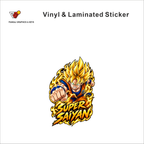 Super Saiyan anime sticker - matte laminated vinyl