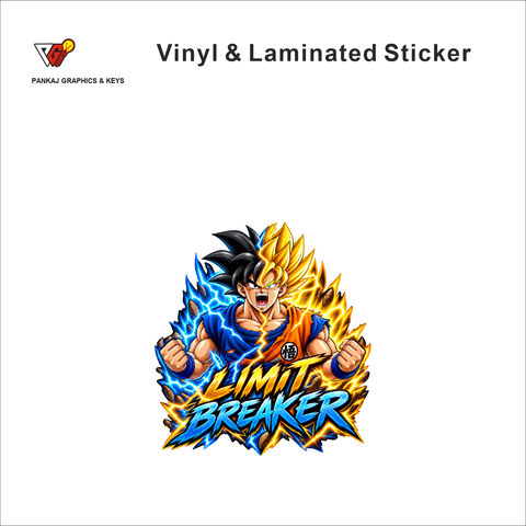 Limit Breaker anime sticker - matte laminated vinyl