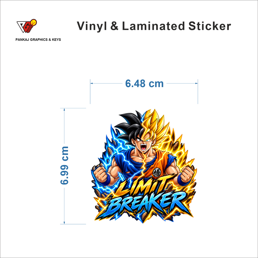 Limit Breaker sticker size 6.48 cm x 6.99 cm