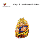Saiyan Pride anime sticker - matte laminated vinyl