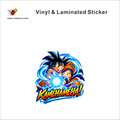 Kamehameha! anime sticker - matte laminated vinyl
