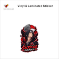 Sacrifice For Peace anime sticker - matte laminated vinyl