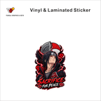 Sacrifice For Peace anime sticker - matte laminated vinyl