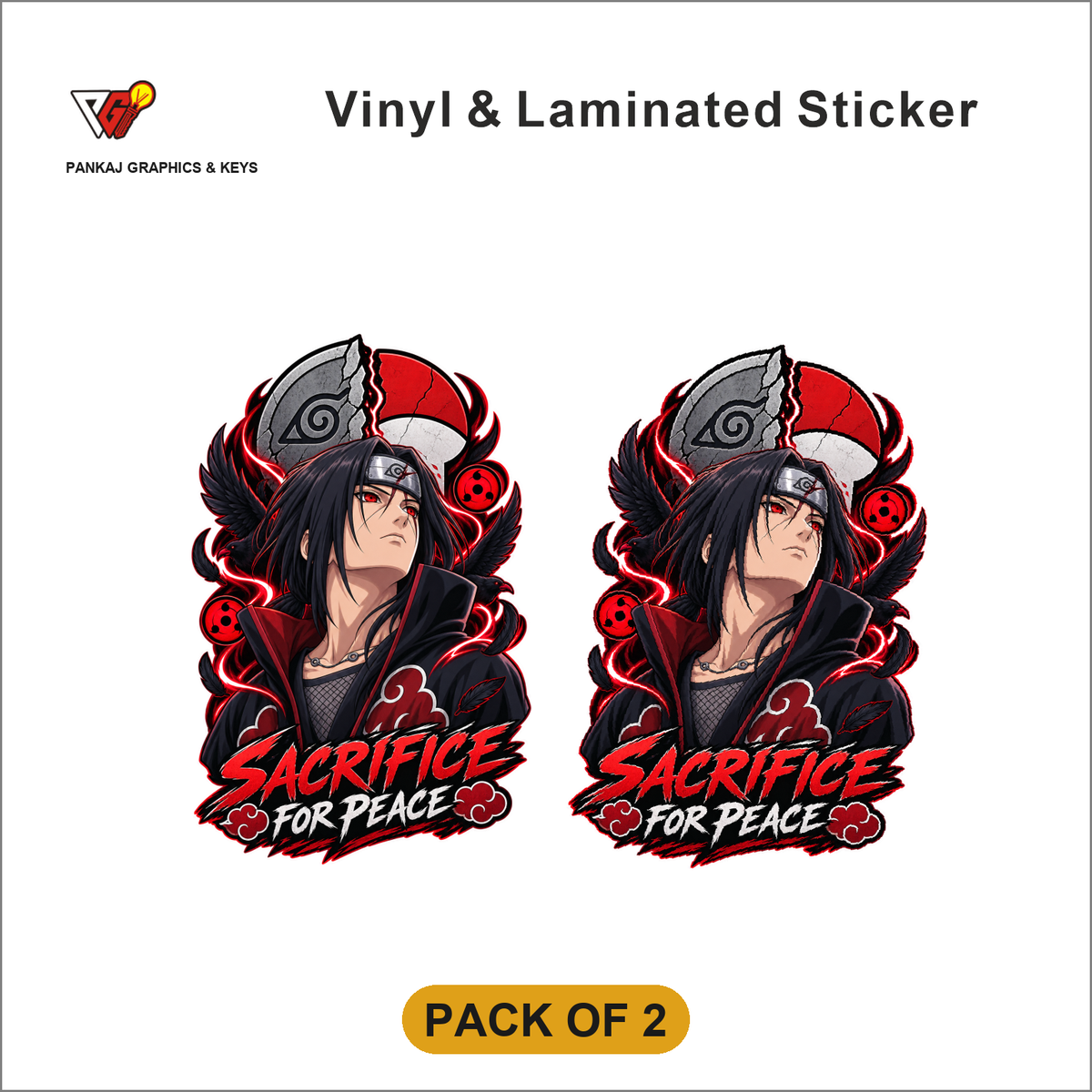 Sacrifice For Peace sticker - Pack of 2