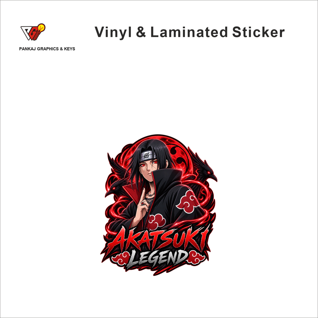 Akatsuki Legend anime sticker - matte laminated vinyl