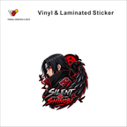 Silent Shinobi anime sticker - matte laminated vinyl