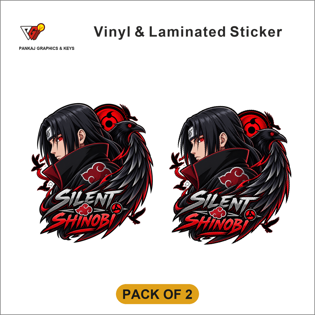Silent Shinobi sticker - Pack of 2