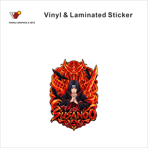 Susanoo anime sticker - matte laminated vinyl