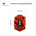 Susanoo sticker size 5.18 cm x 7.62 cm
