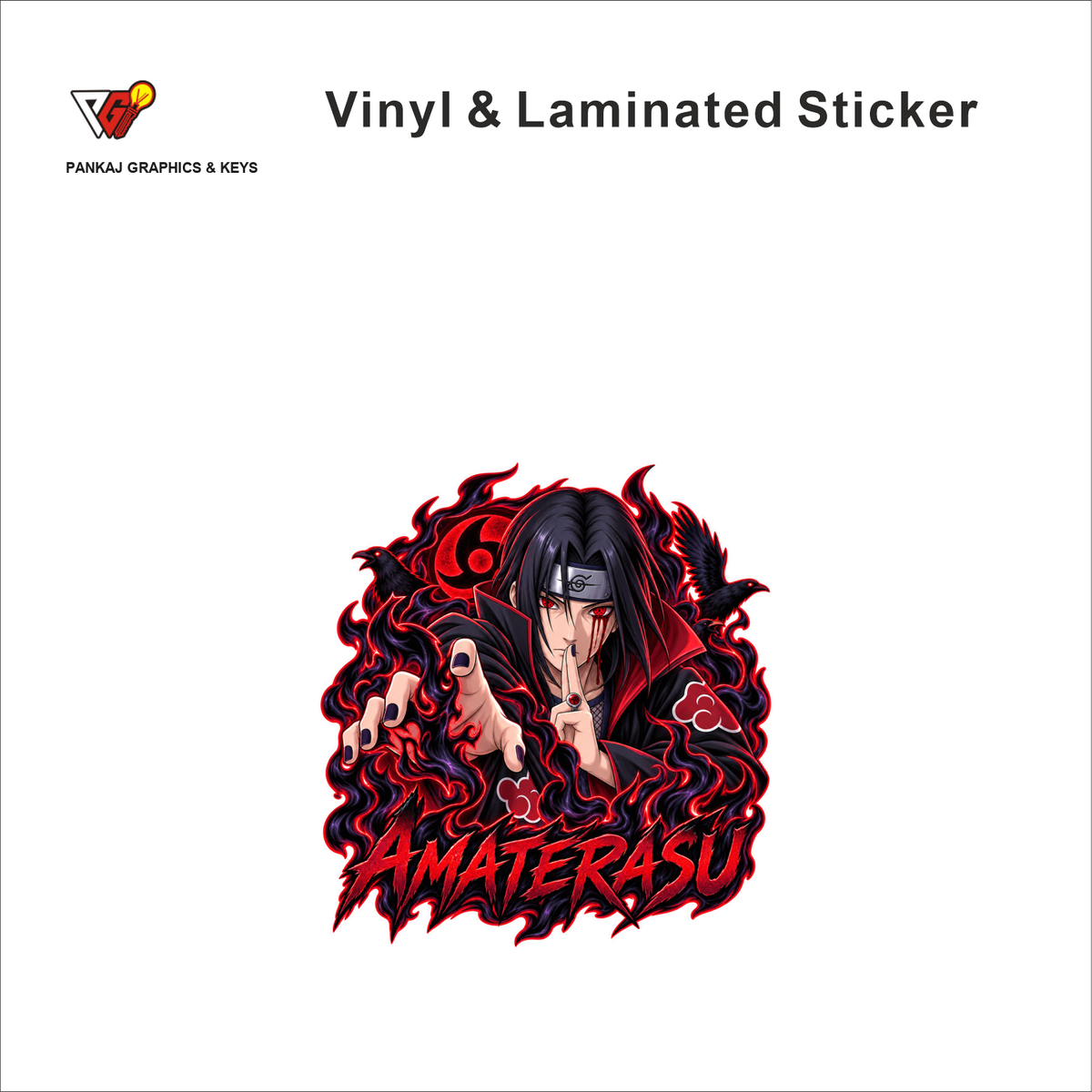 Amaterasu anime sticker - matte laminated vinyl