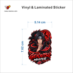 Genjutsu Master sticker size 5.14 cm x 7.62 cm
