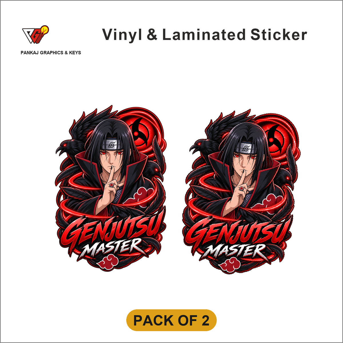 Genjutsu Master sticker - Pack of 2