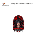 Mangekyo Sharingan anime sticker - matte laminated vinyl