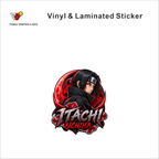 Itachi Uchiha anime sticker - matte laminated vinyl