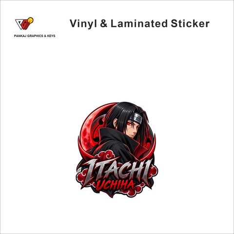 Itachi Uchiha anime sticker - matte laminated vinyl