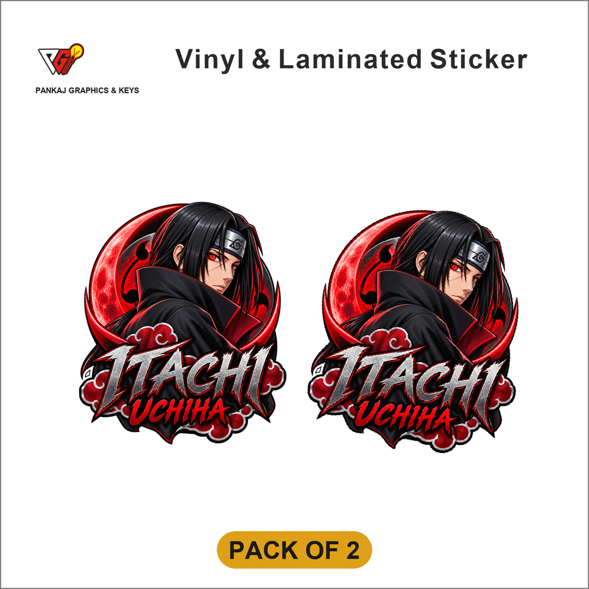 Itachi Uchiha sticker - Pack of 2