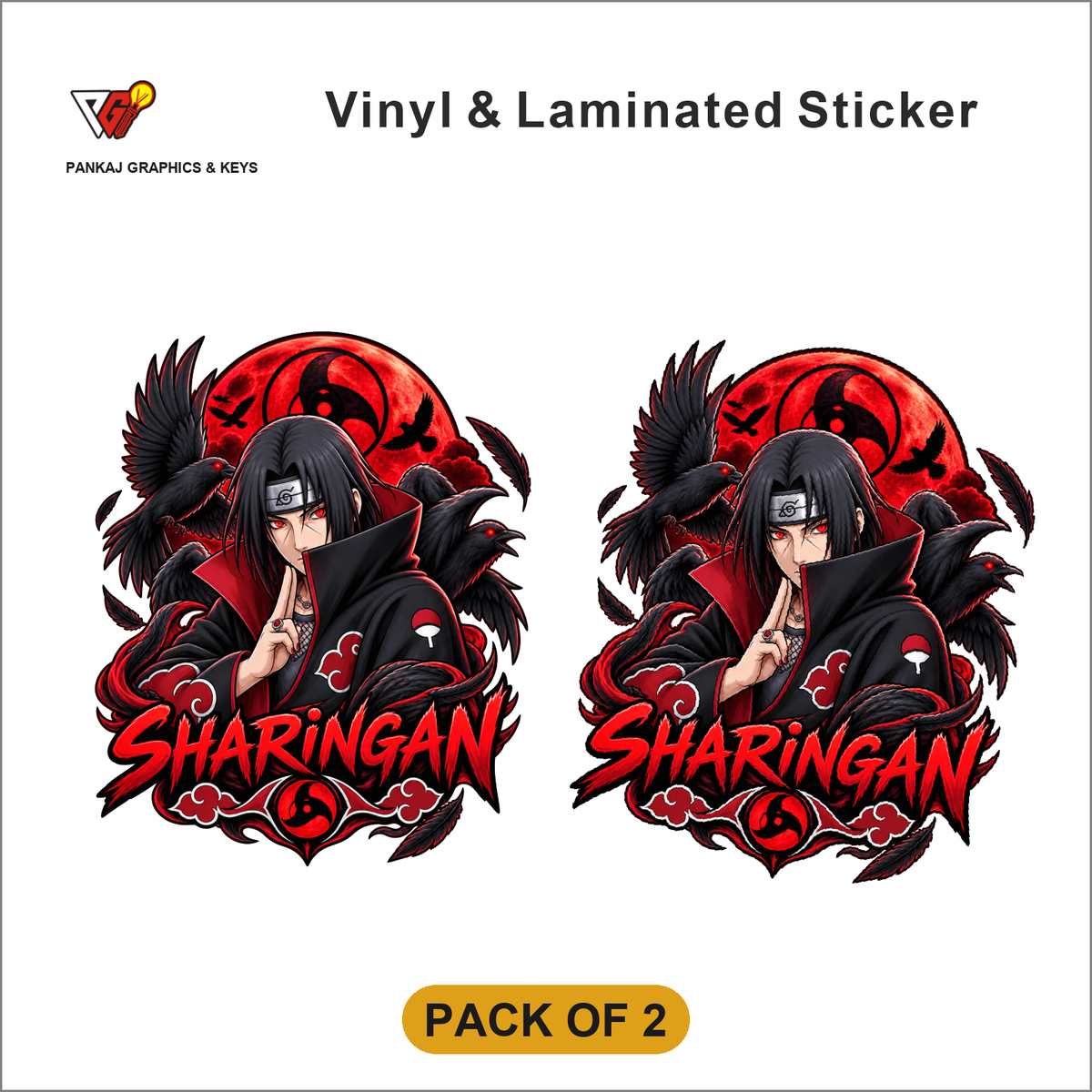 Sharingan sticker - Pack of 2