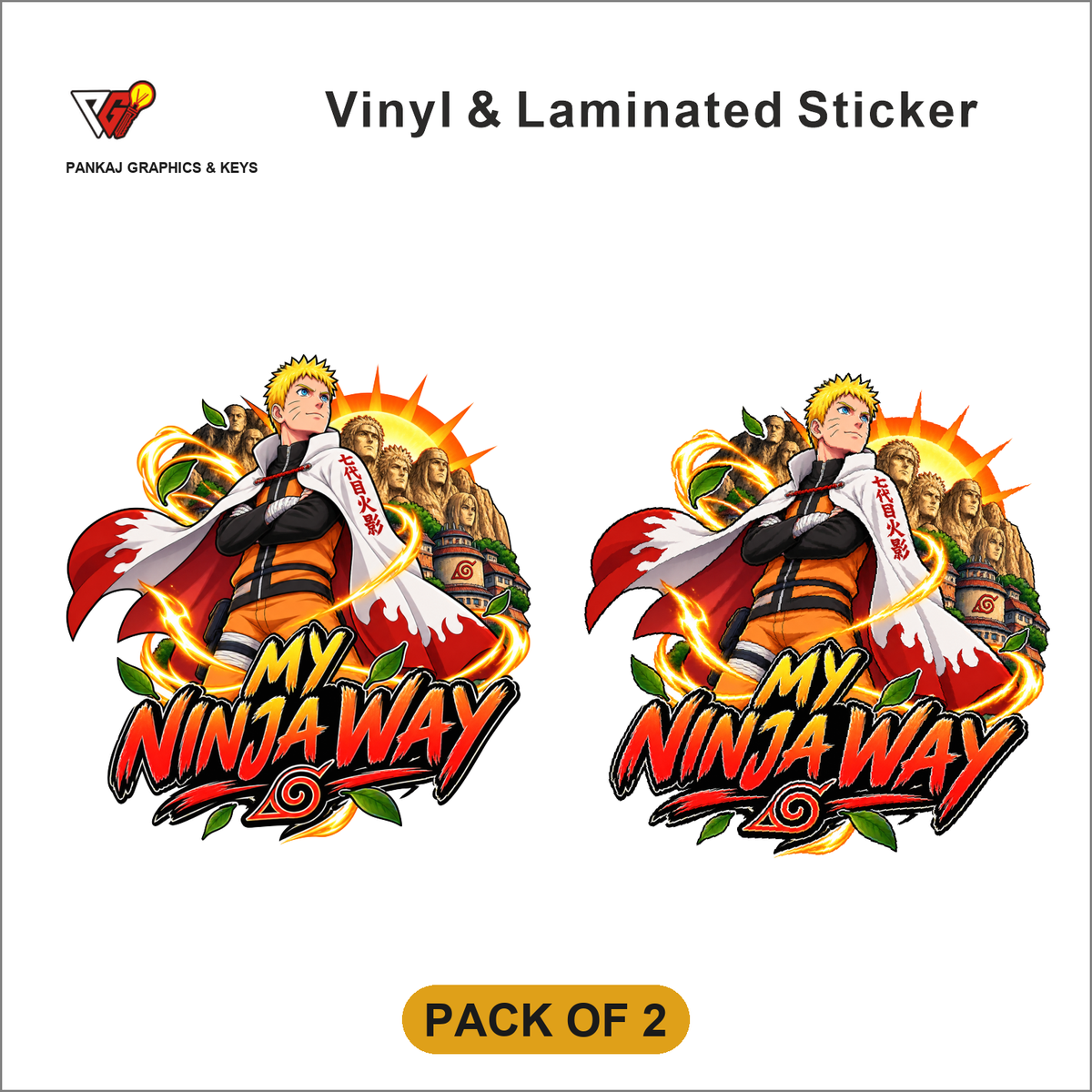 My Ninja Way sticker - Pack of 2