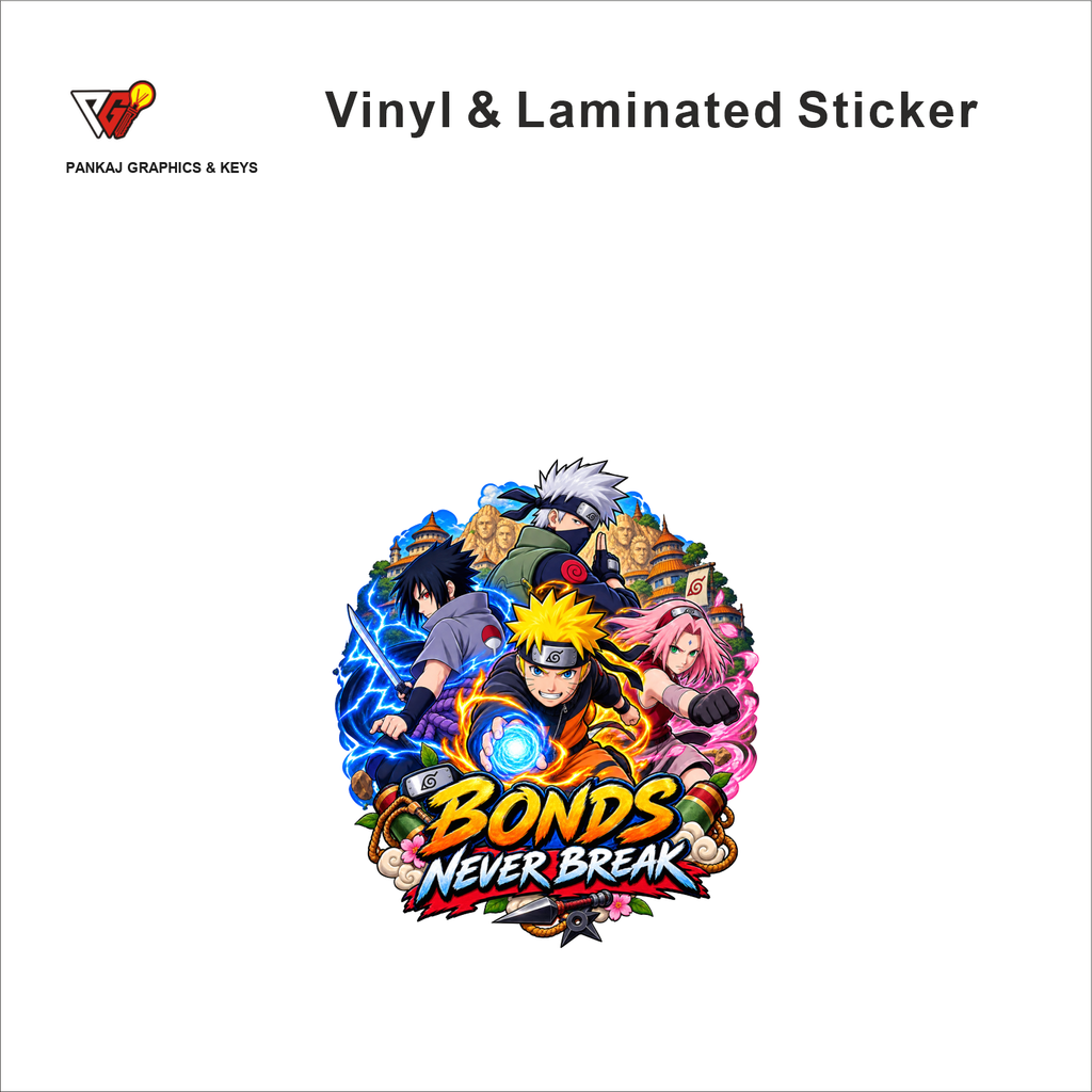 Bonds Never Break anime sticker - matte laminated vinyl