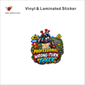 Professional Wrong-Turn Taker funny helmet sticker - matte laminated vinyl