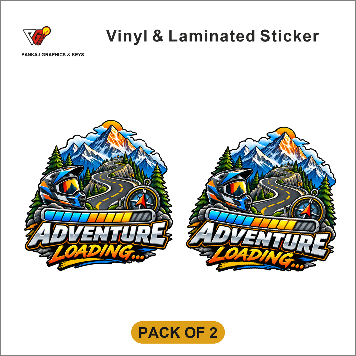 Adventure Loading sticker - Pack of 2