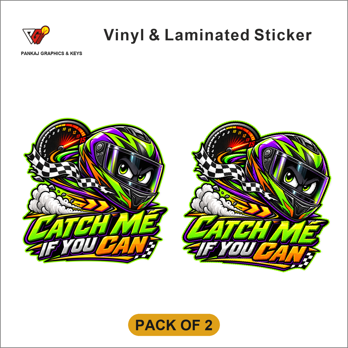 Catch Me If You Can sticker - Pack of 2