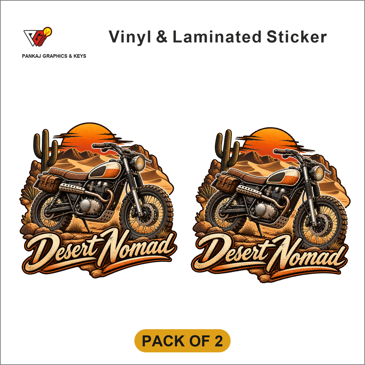 Desert Nomad sticker - Pack of 2