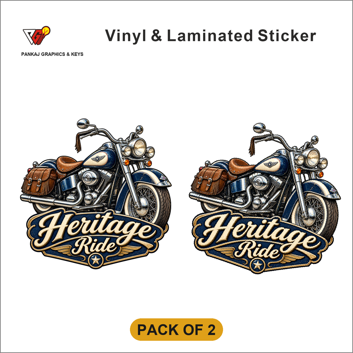 Heritage Ride sticker - Pack of 2