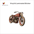 Speed No. 7 vintage rider sticker - matte laminated vinyl