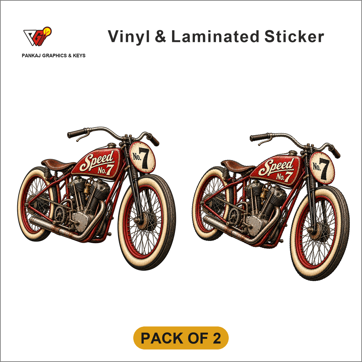 Speed No. 7 sticker - Pack of 2