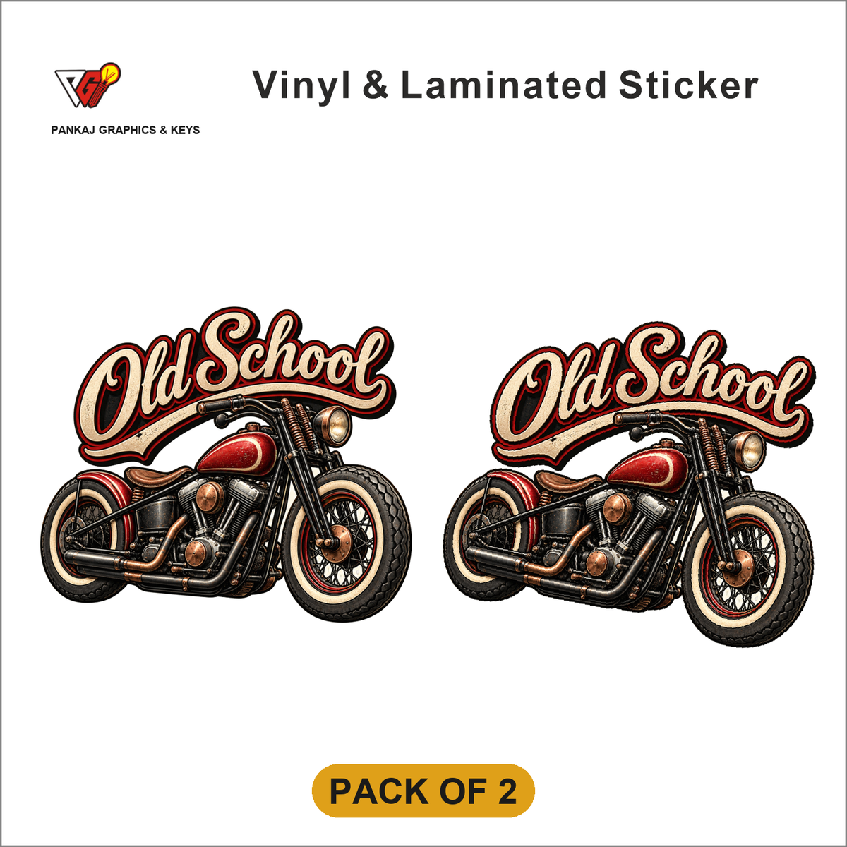 Old School sticker - Pack of 2